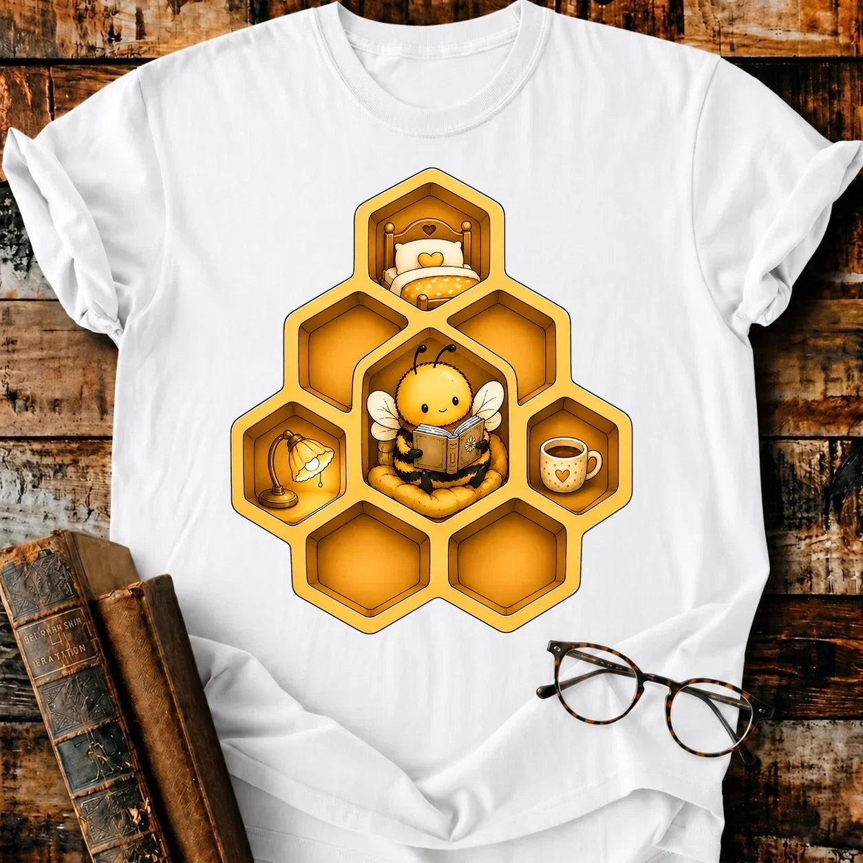 Bee Reading T-Shirt