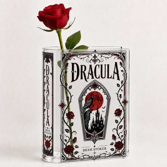 Dracula  Acrylic Book Vase Book Lover Gift
