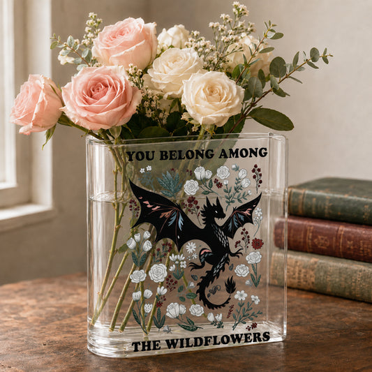 Fantasy Dragon Acrylic Book Vase Book Lover Gift