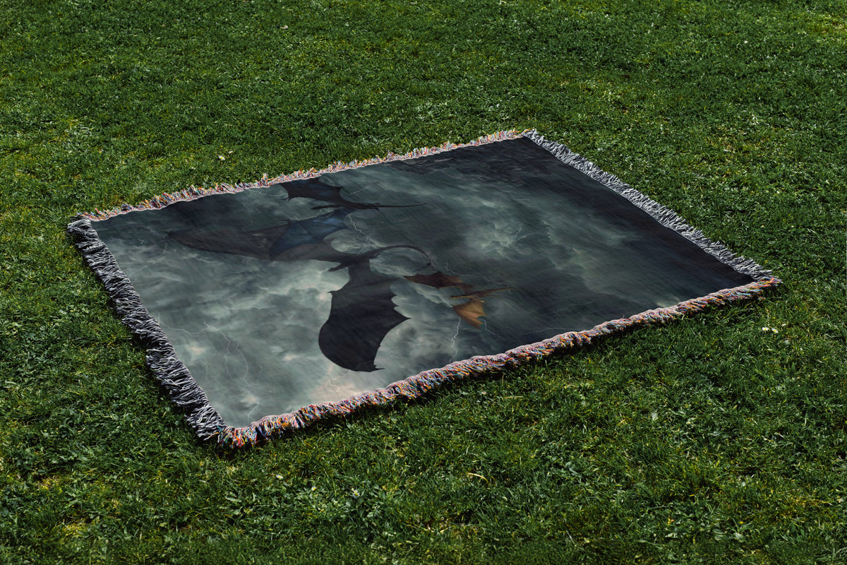 Fourth Wing Woven Throw Blanket