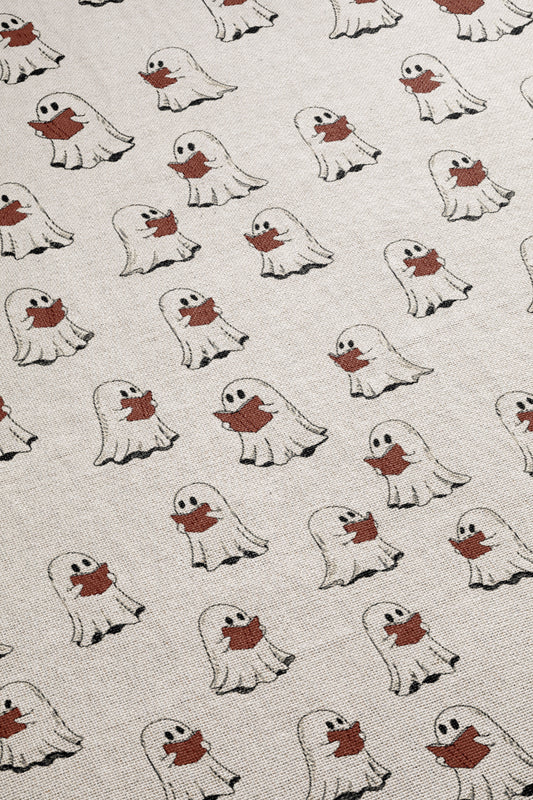 Cute Ghost Pattern Woven Throw Blanket