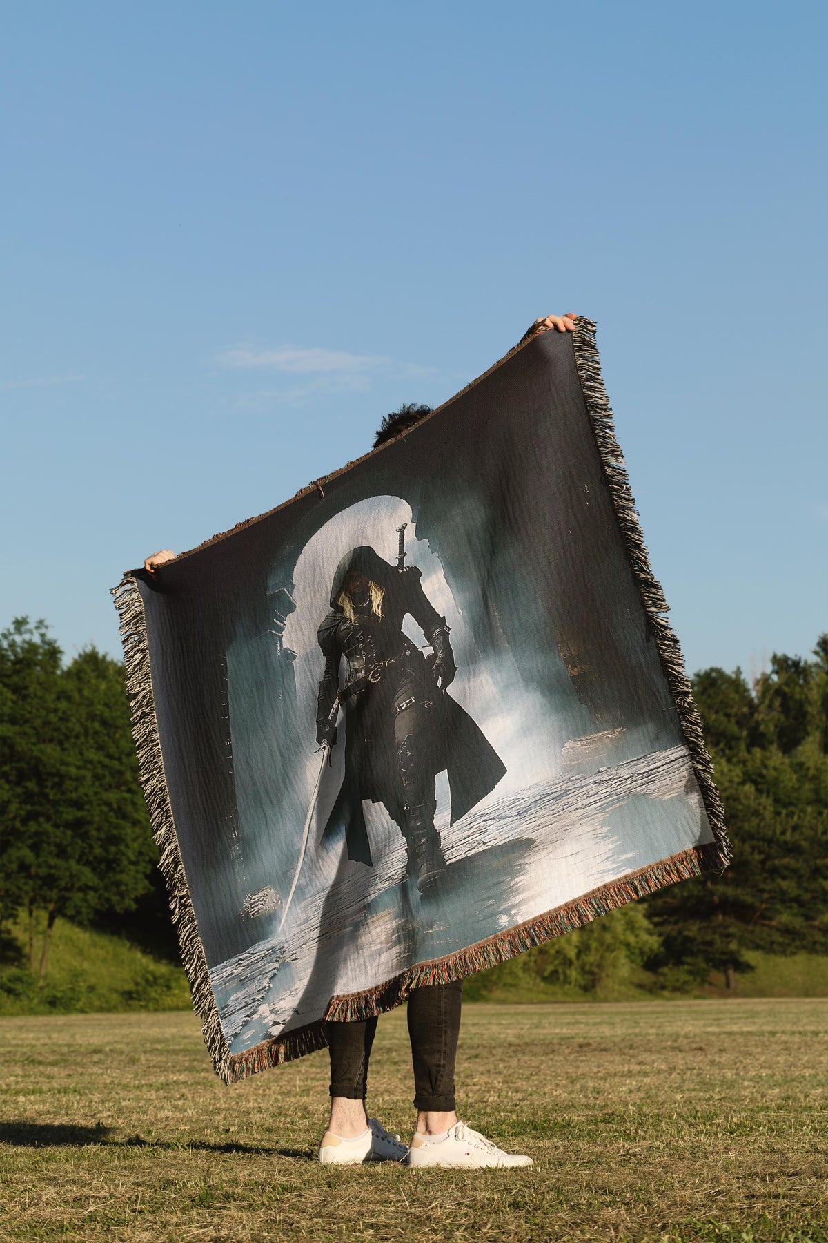 Dark Aelin Galathynius Woven Throw Blanket