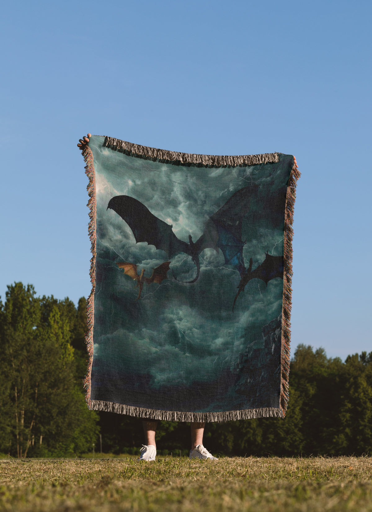Fourth Wing Woven Throw Blanket