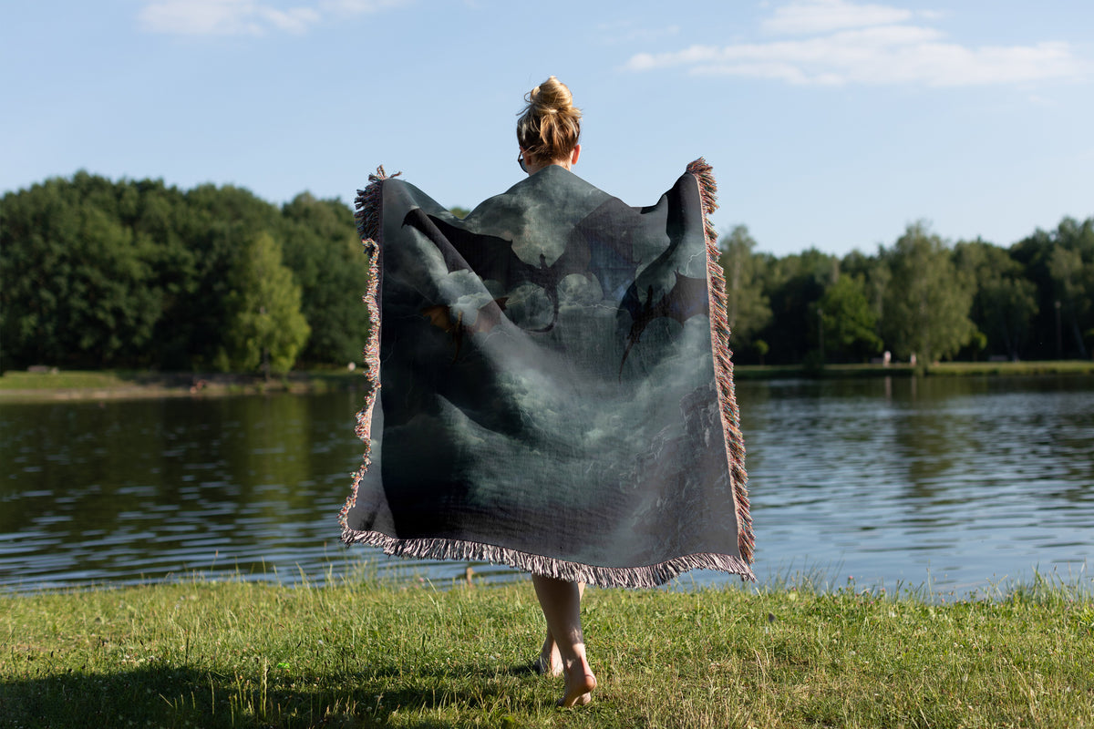 Fourth Wing Woven Throw Blanket