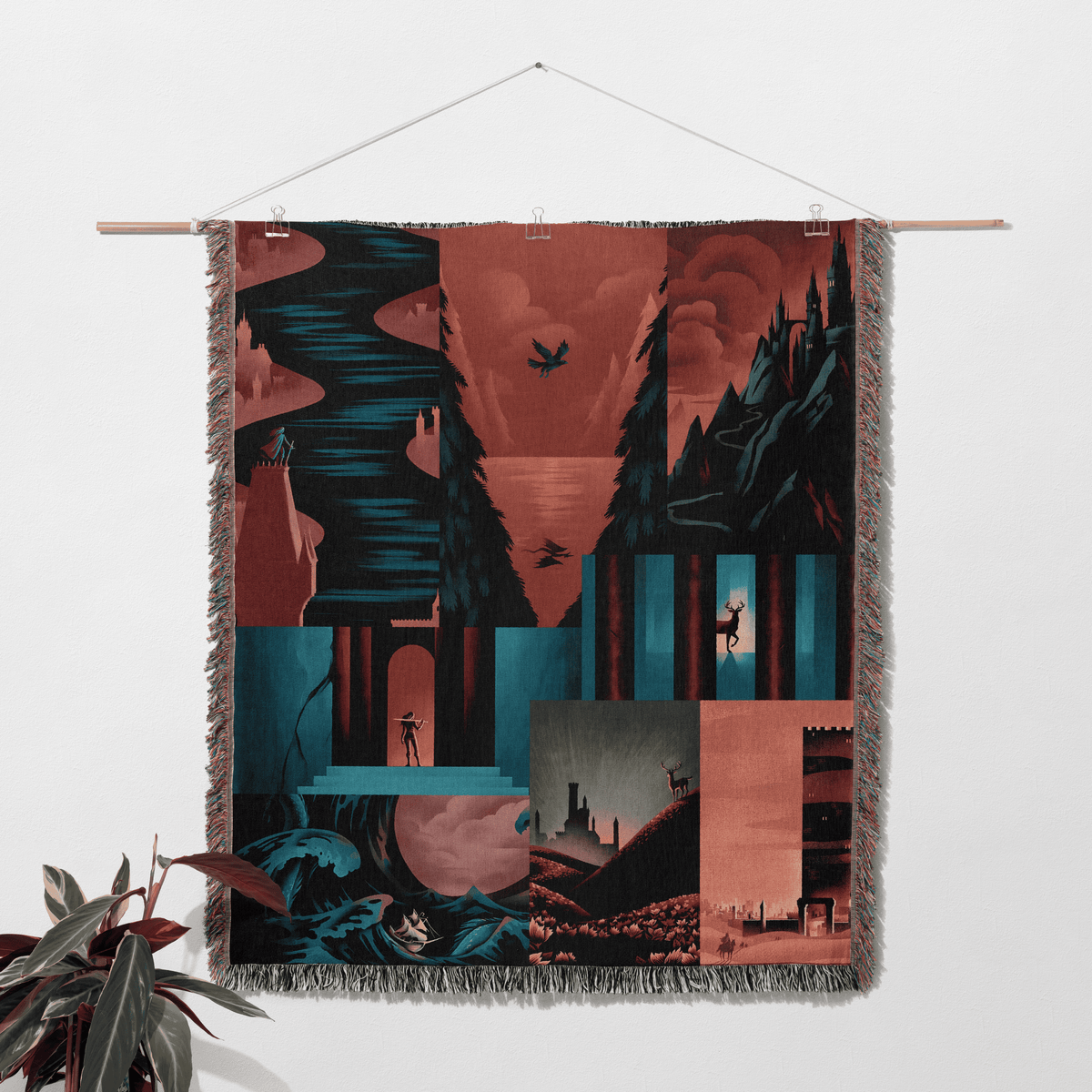 Throne of Glass Woven Throw Blanket