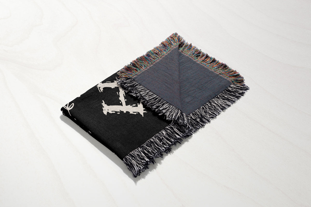 Basgiath War Dark College Woven Throw Blanket