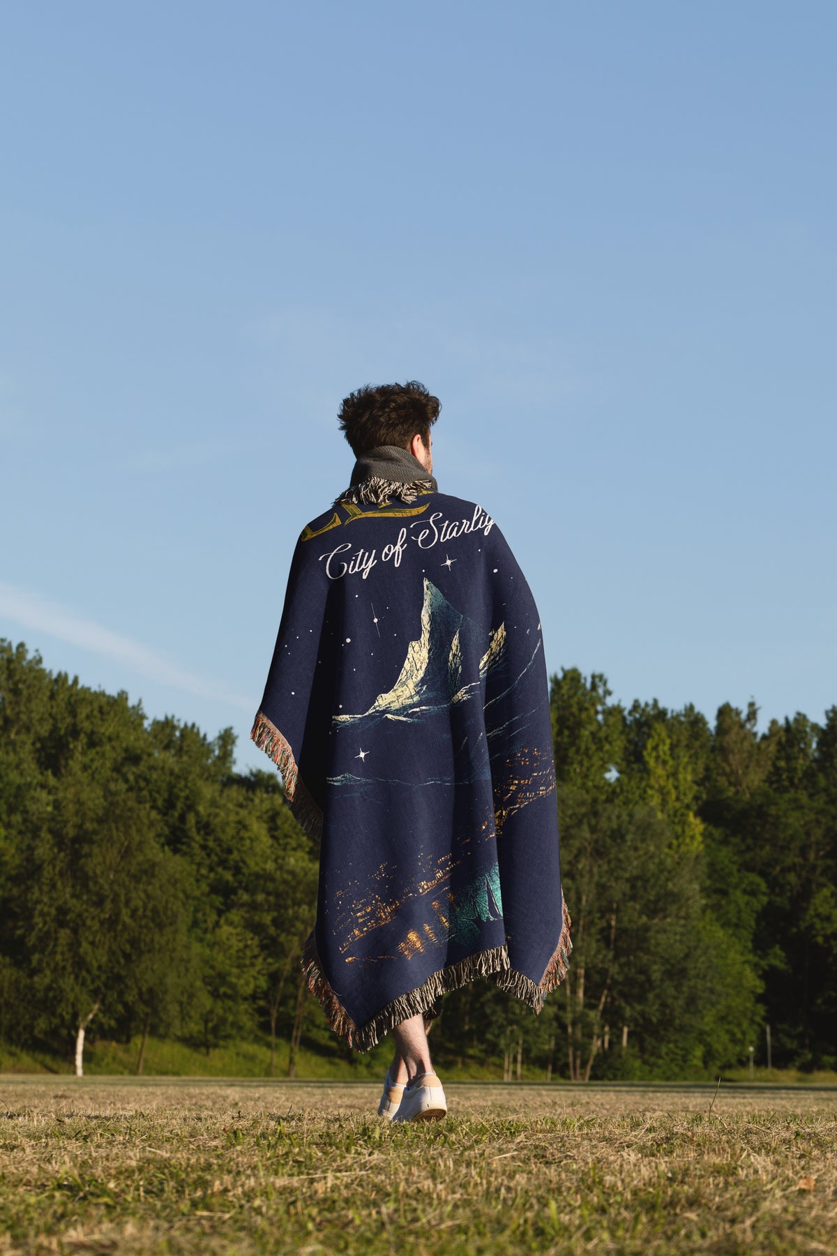 City of Starlight Woven Throw Blanket