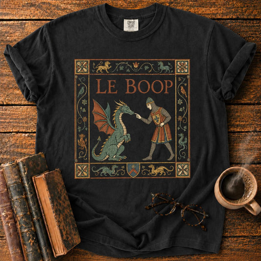 Medieval Dragon Boop Tapestry T-Shirt