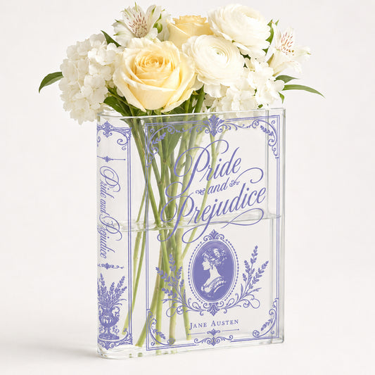 Pride And Prejudice Acrylic Book Vase Book Lover Gift