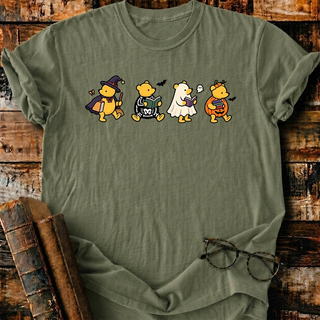 Spooky Bookish Pooh T-Shirt