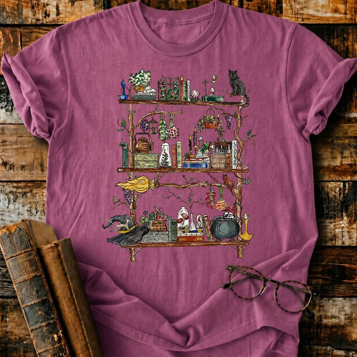 Spooky Shelves T-Shirt