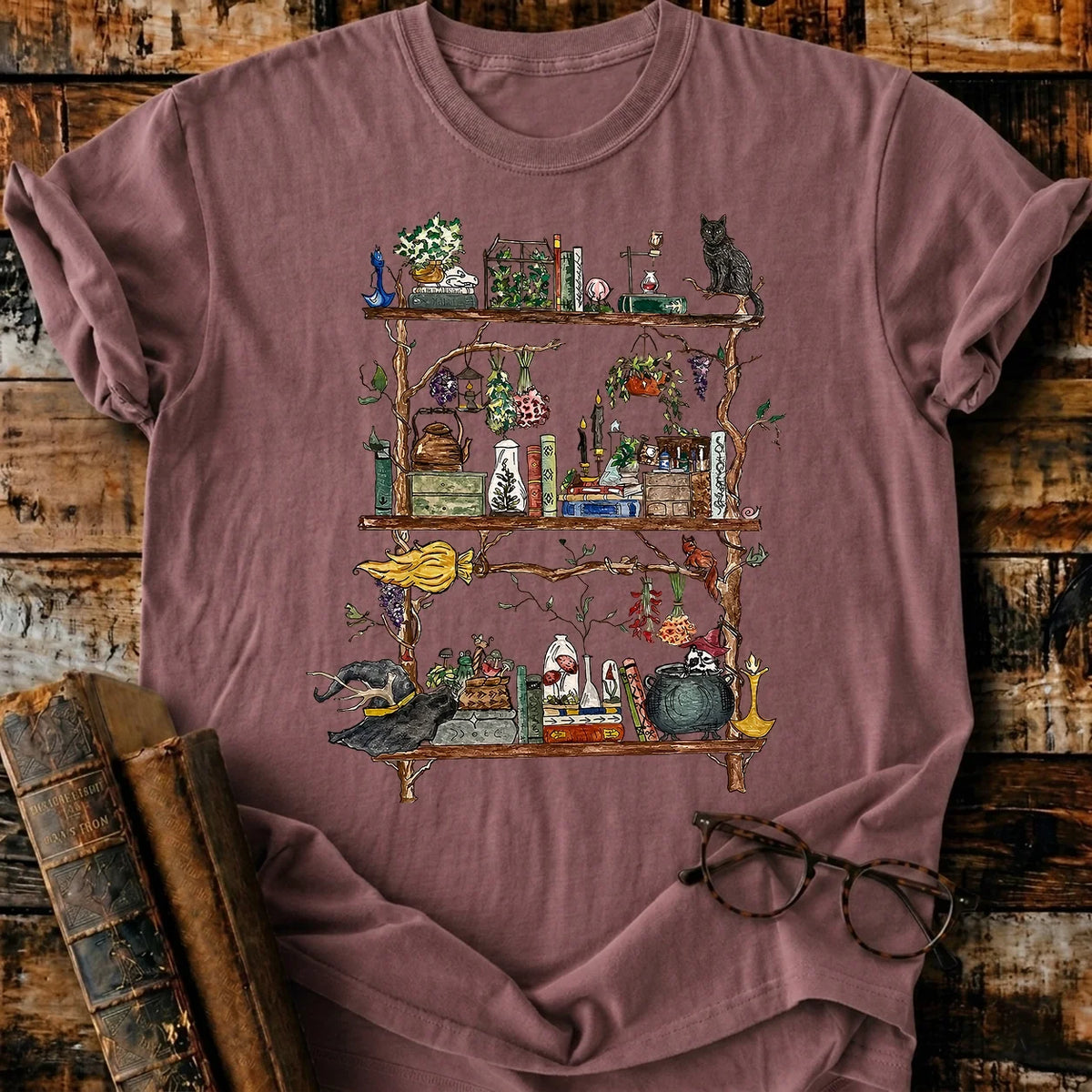 Spooky Shelves T-Shirt