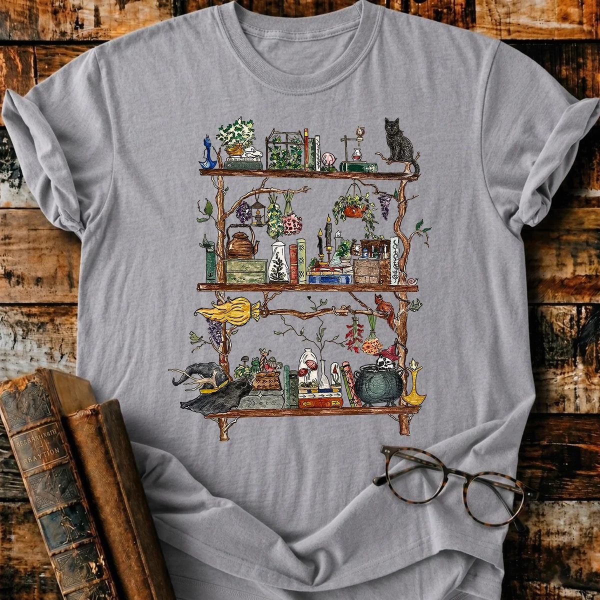 Spooky Shelves T-Shirt