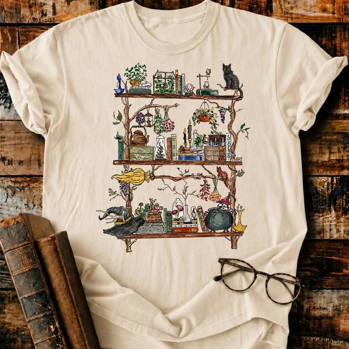 Spooky Shelves T-Shirt