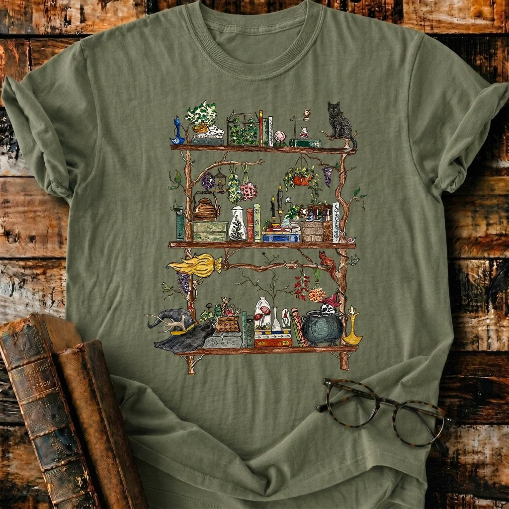 Spooky Shelves T-Shirt