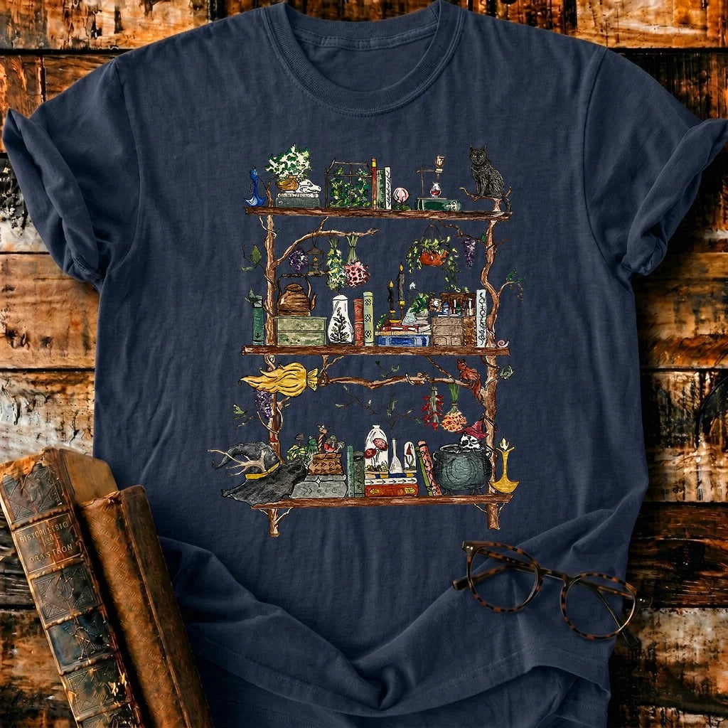 Spooky Shelves T-Shirt