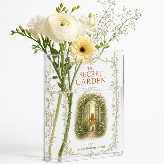 The Secret Garden Acrylic Book Vase Book Lover Gift