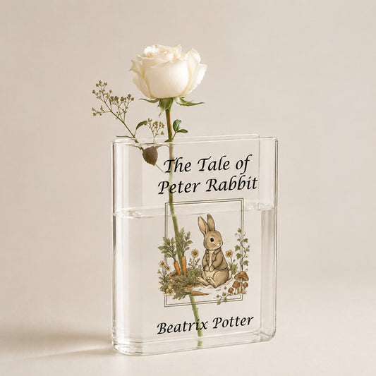 The Tale of Peter Rabbit Acrylic Book Vase Book Lover Gift