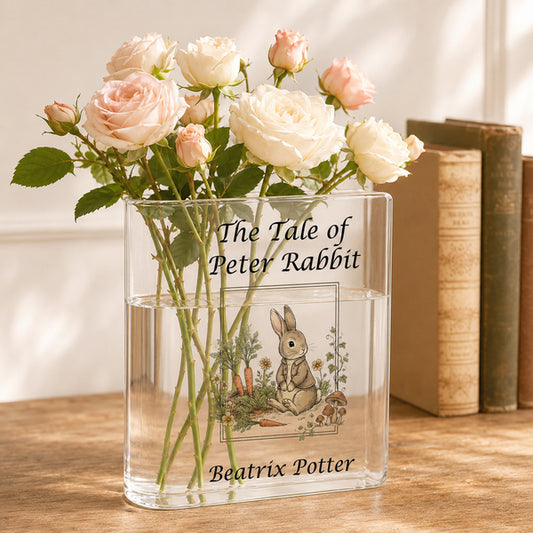 The Tale of Peter Rabbit Acrylic Book Vase Book Lover Gift