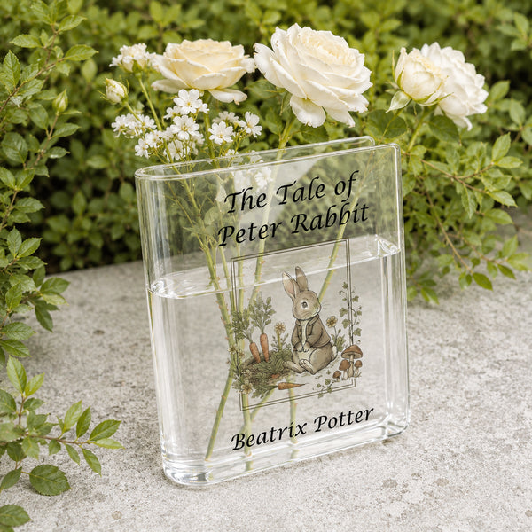 The Tale of Peter Rabbit Acrylic Book Vase Book Lover Gift