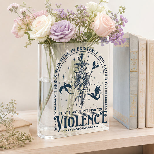 There Is Nowhere Acrylic Book Vase Book Lover Gift