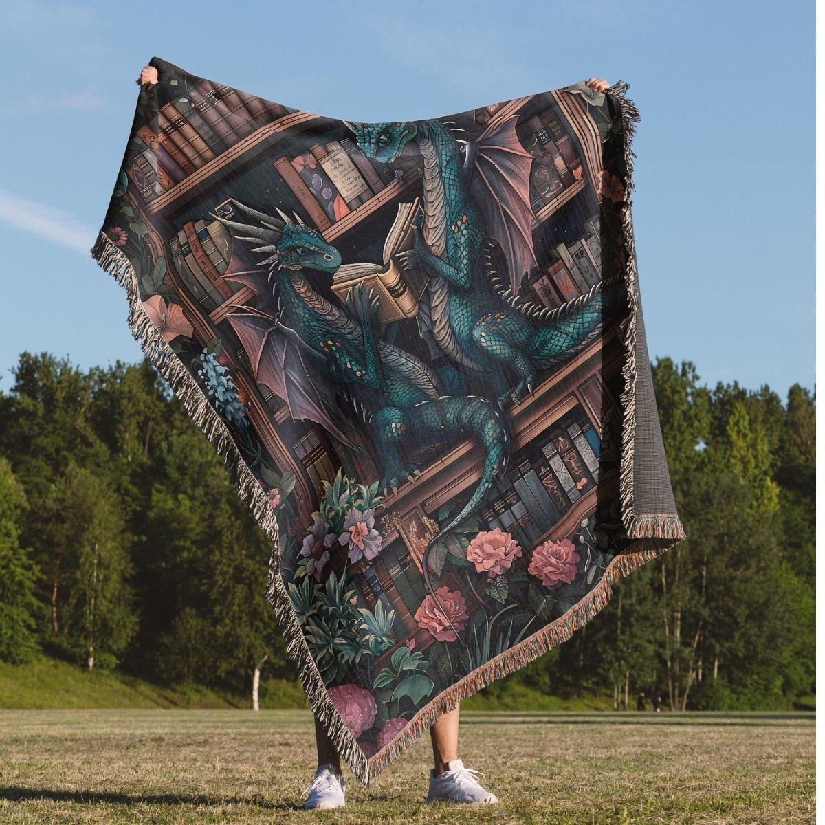 Dragon Duo Library Blanket