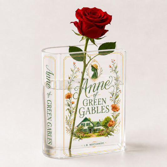 Vase Anne of Green Gables Acrylic Book Vase Book Lover Gift