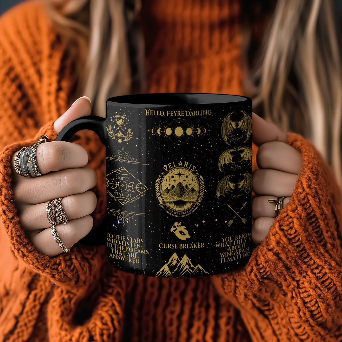 Black ACOTAR Night Court Mug