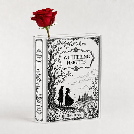 Wuthering Heights Acrylic Book Vase Book Lover Gift