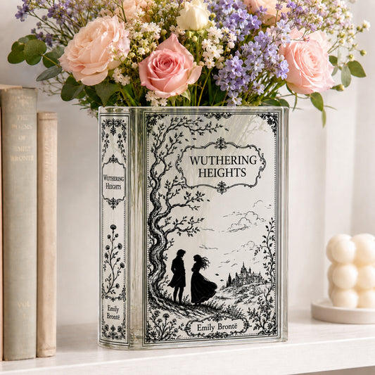 Wuthering Heights Acrylic Book Vase Book Lover Gift