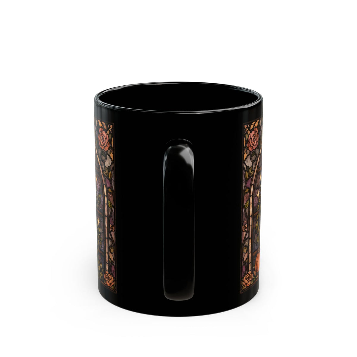Enchanted Bookshelf Stained Glass Mug