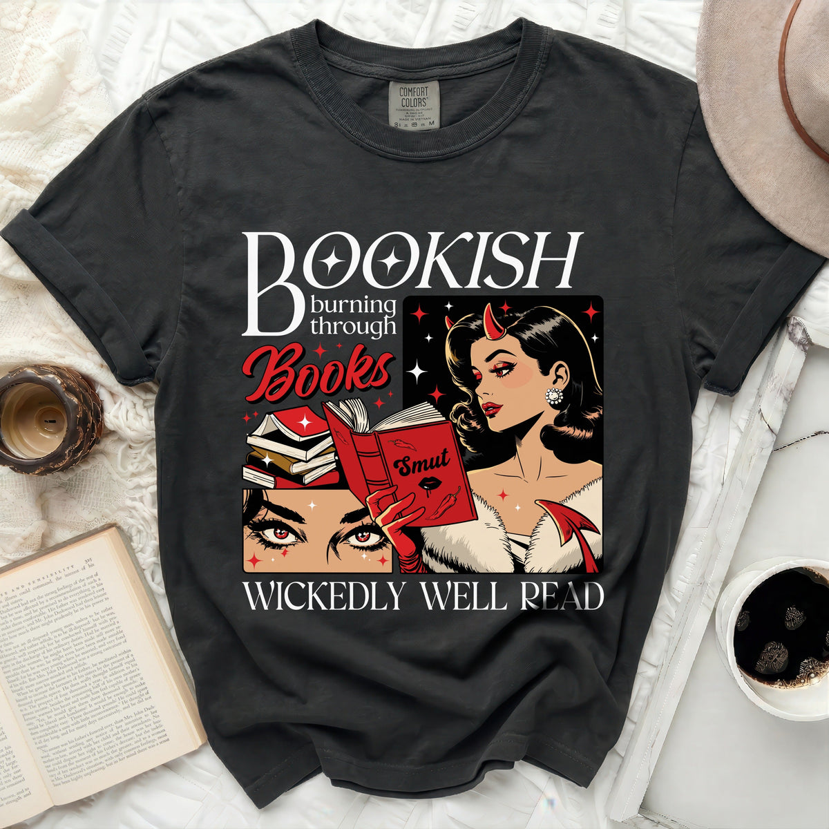 Wicked Smut Reader Pin-Up Tee