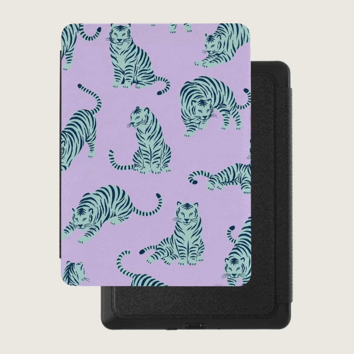 Playful Tiger Print Kindle Case