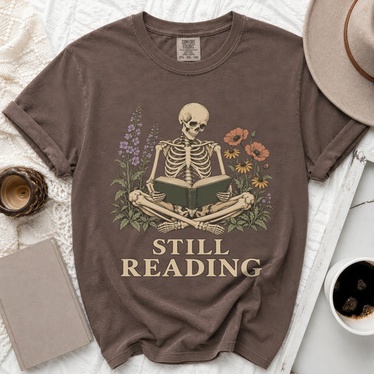 Still Reading Skeleton Tee
