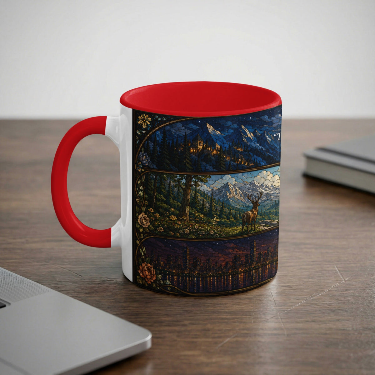 Stained Glass Maas Realms Mug