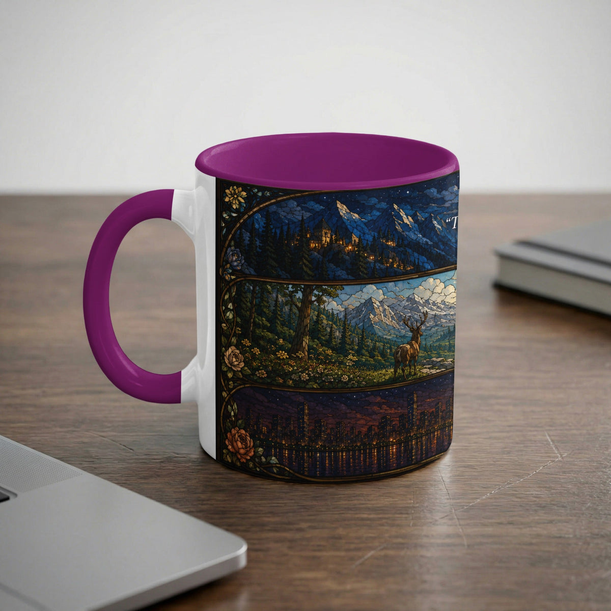 Stained Glass Maas Realms Mug