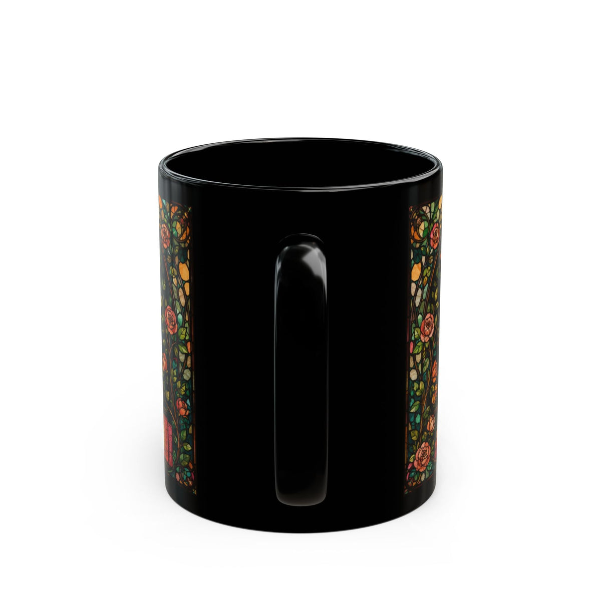 Enchanted Library Stained Glass Cozy Corner Mug