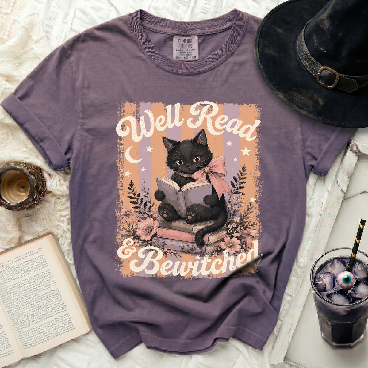 Well Read Cat Tee