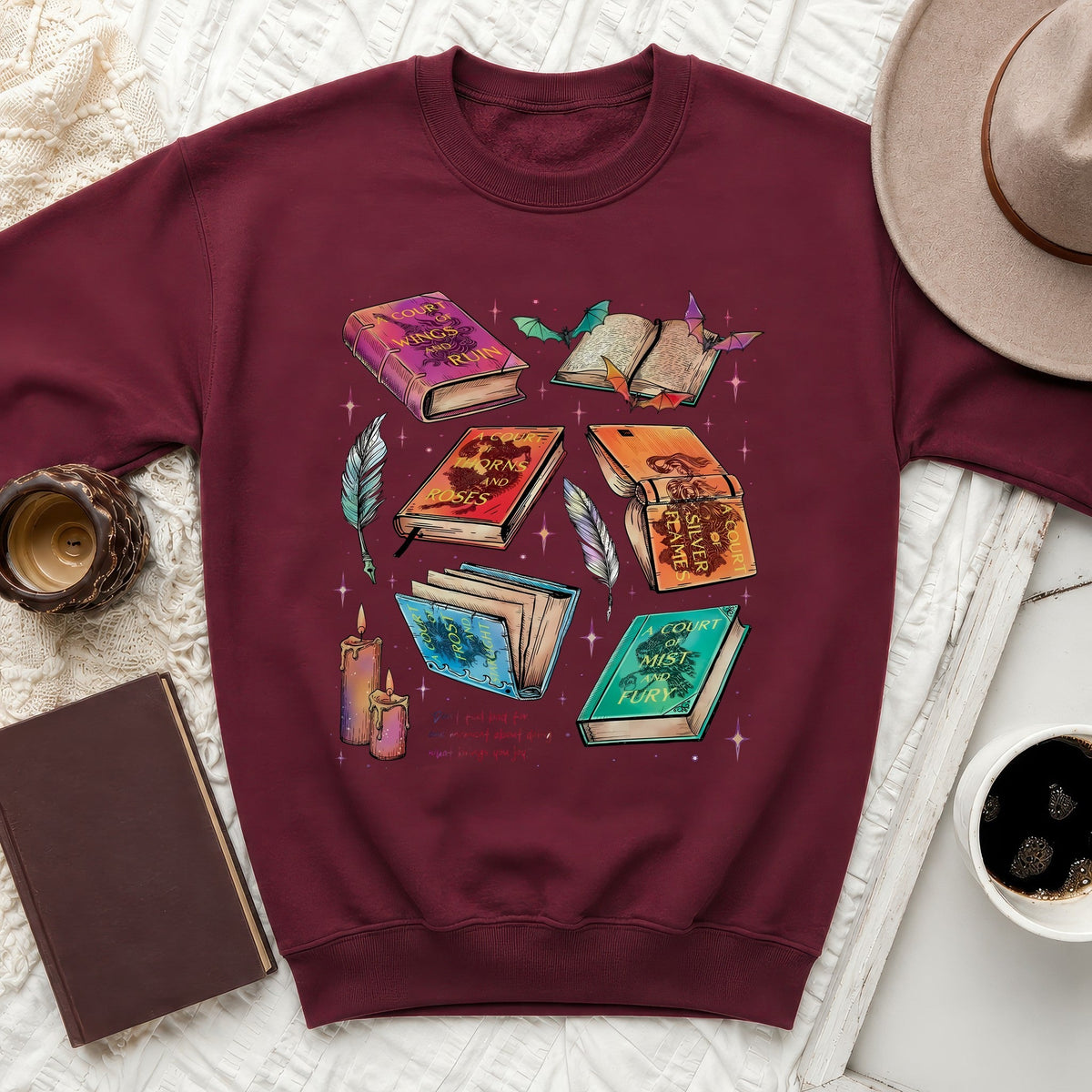 ACOTAR Book Stack Sweatshirt