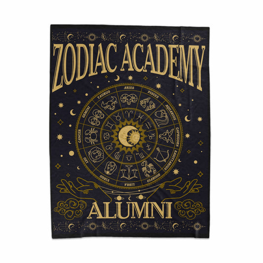 Zodiac Academy Alumni Zodiac Wheel Velveteen Plush Blanket