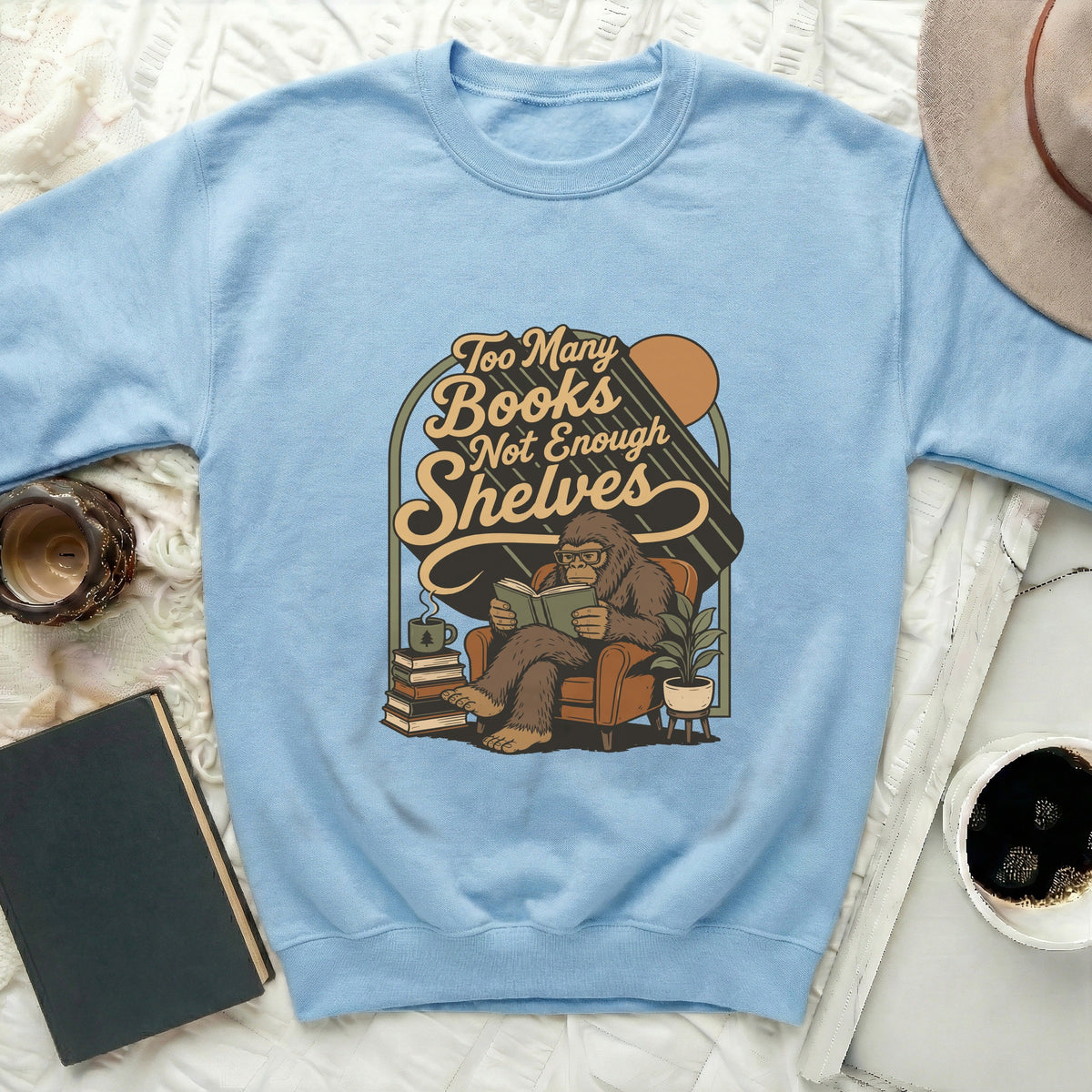 Cozy Cryptid Bookworm Sweatshirt