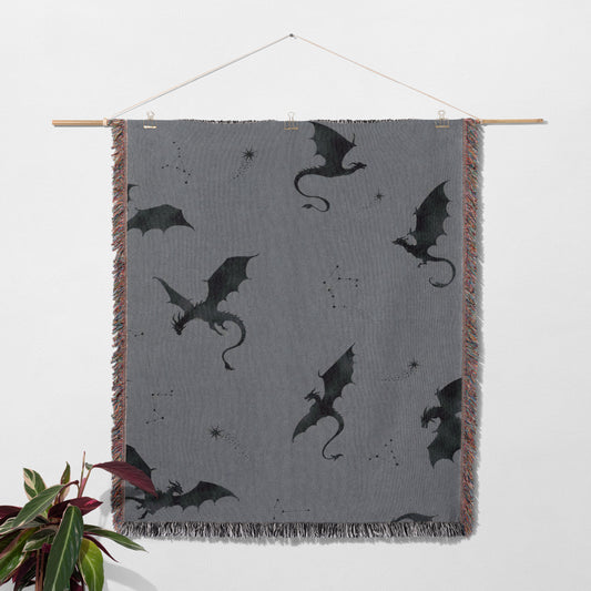Fourth Wing Woven Throw Blanket