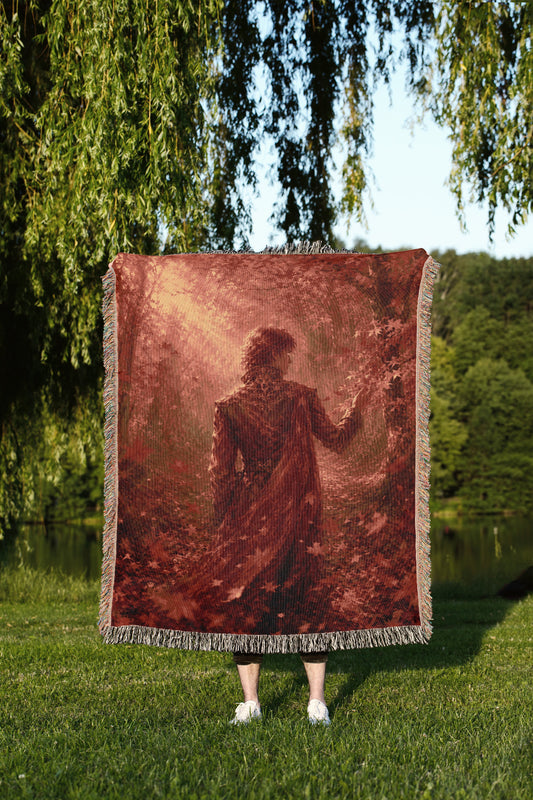 Ember Fall Woven Throw Blanket