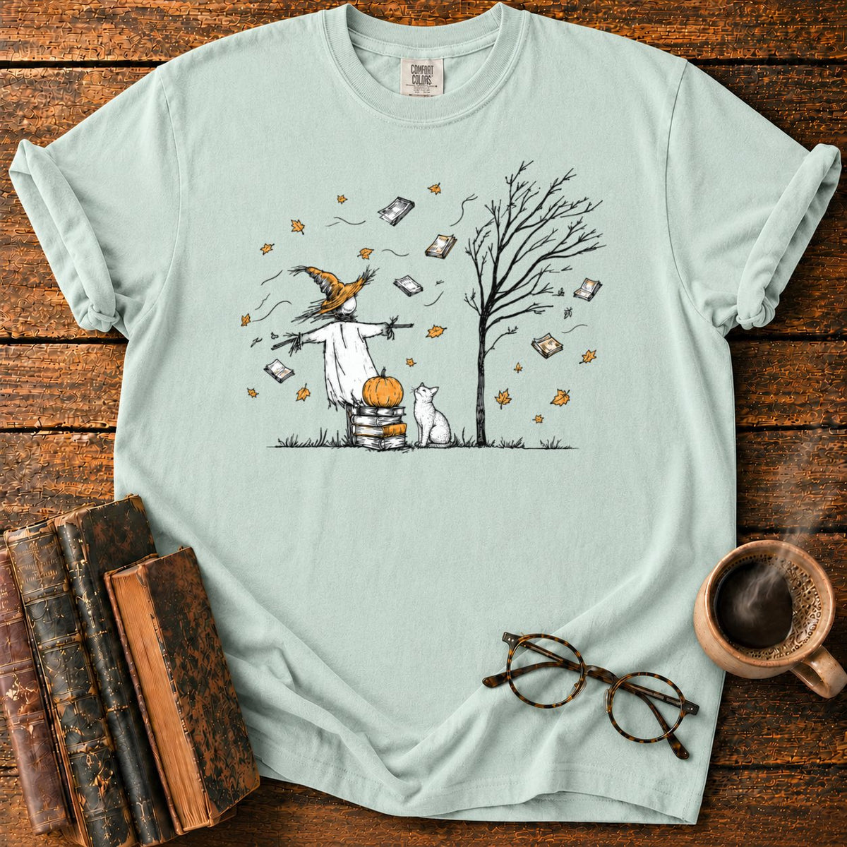 Autumn Reading Breeze T-Shirt in Bay – BooksThreads