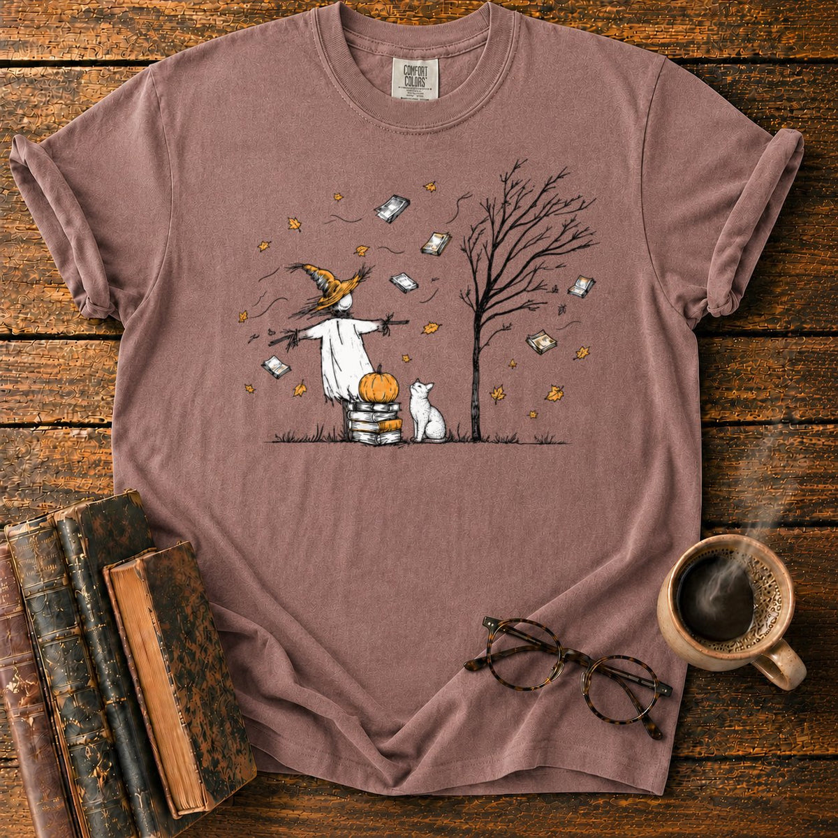 Autumn Reading Breeze T-Shirt in Espresso – BooksThreads