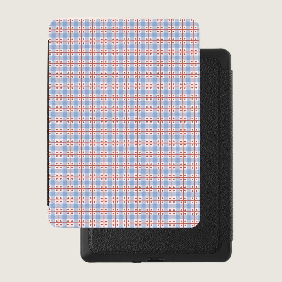 Heart Gingham Kindle Case
