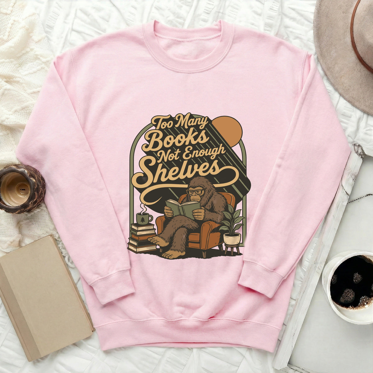 Cozy Cryptid Bookworm Sweatshirt