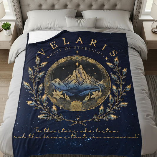 Velaris City of Starlight Velveteen Plush Blanket