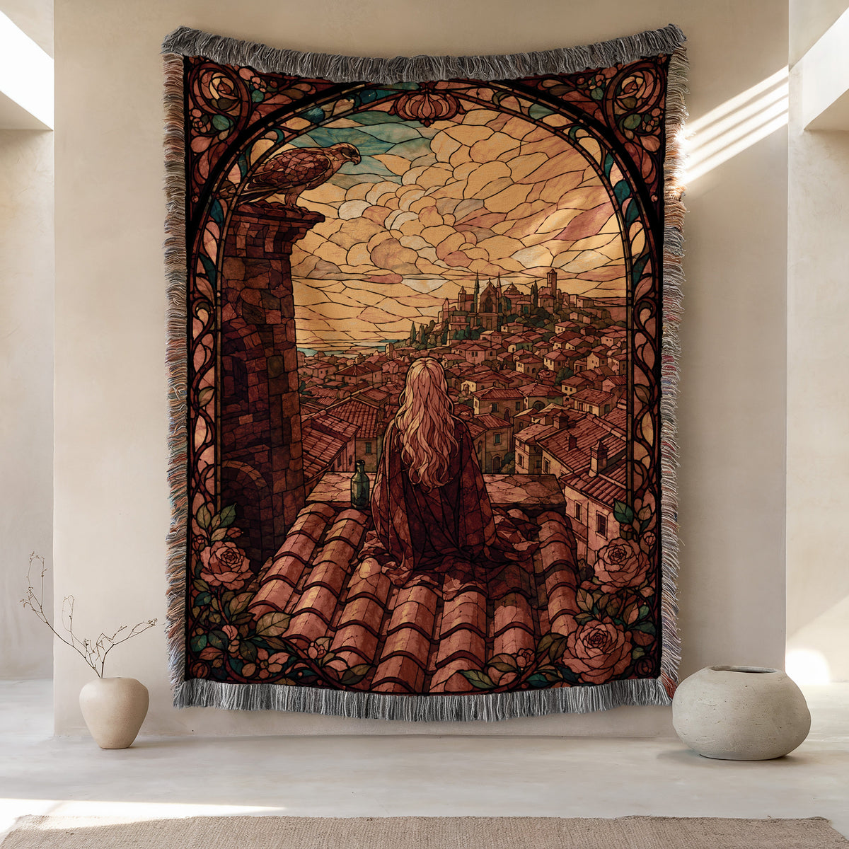 Throne Glass Woven Throw Blanket