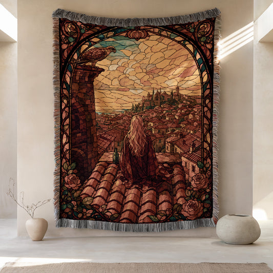 Throne Glass Woven Throw Blanket